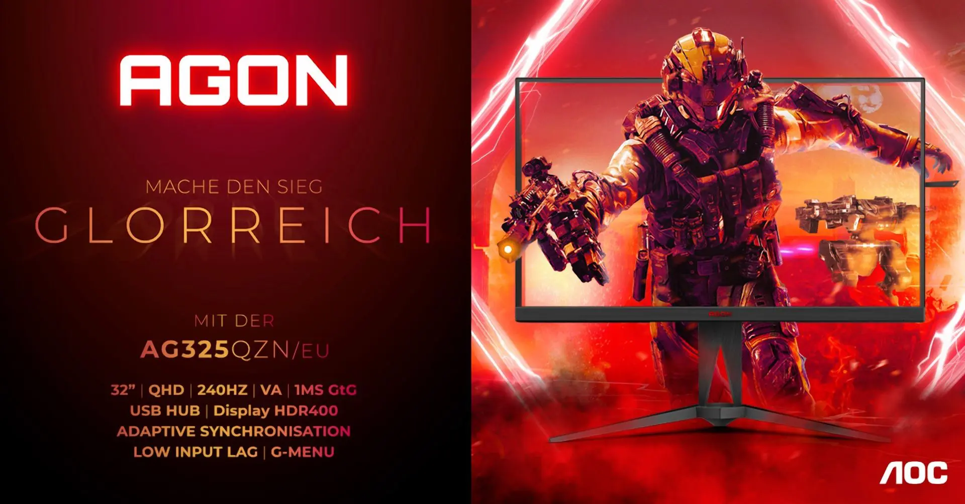 AOC Agon AG325QZN – Next-Gen Gaming Display: 32 Inches, 240Hz, and a Wealth of Features
